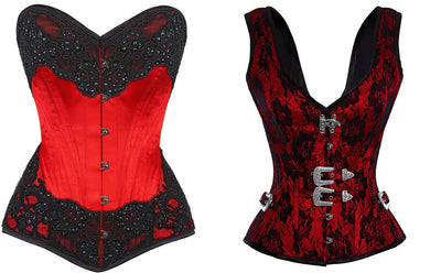 Look Gorgeous and Impressive With Tempting Red Corset
