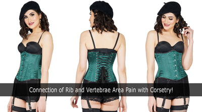 Connection of Rib and Vertebrae Area Pain with Corsetry