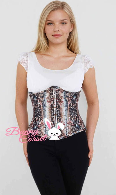Aoiffe Printed Underbust Corset