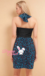 Jaelynn Bespoke Leopard Print Corset Dress