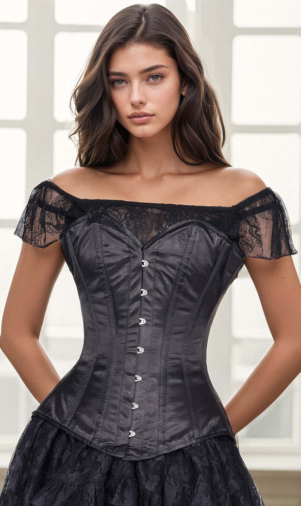 Shop Overbust Black Corset from here at Affordable Price