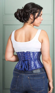 Underbust Mesh with Lace Weave Waspie Corset