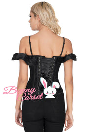 Averie Overbust Mesh Corset With Straps