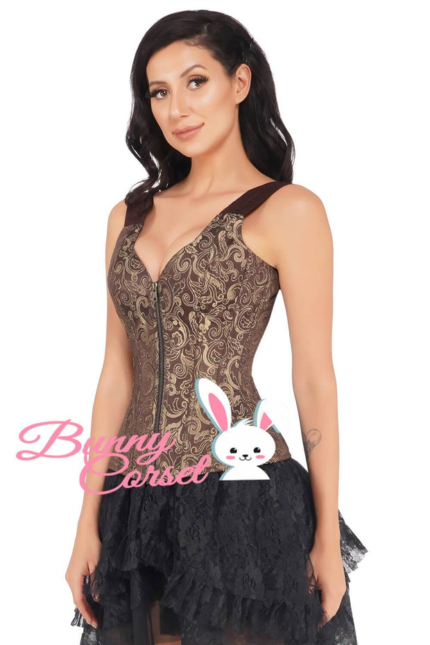 Genisia Overbust Corset With Shoulder Straps