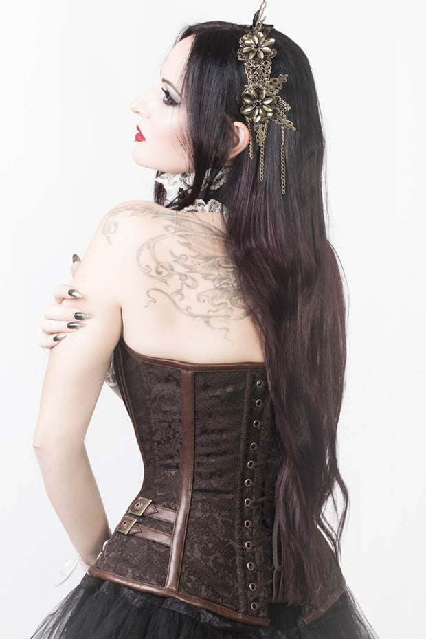 Overbust Corset, Corset with Clasp Opening