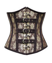 SOLD OUT - Steampunk Gold Brocade Underbust Corset