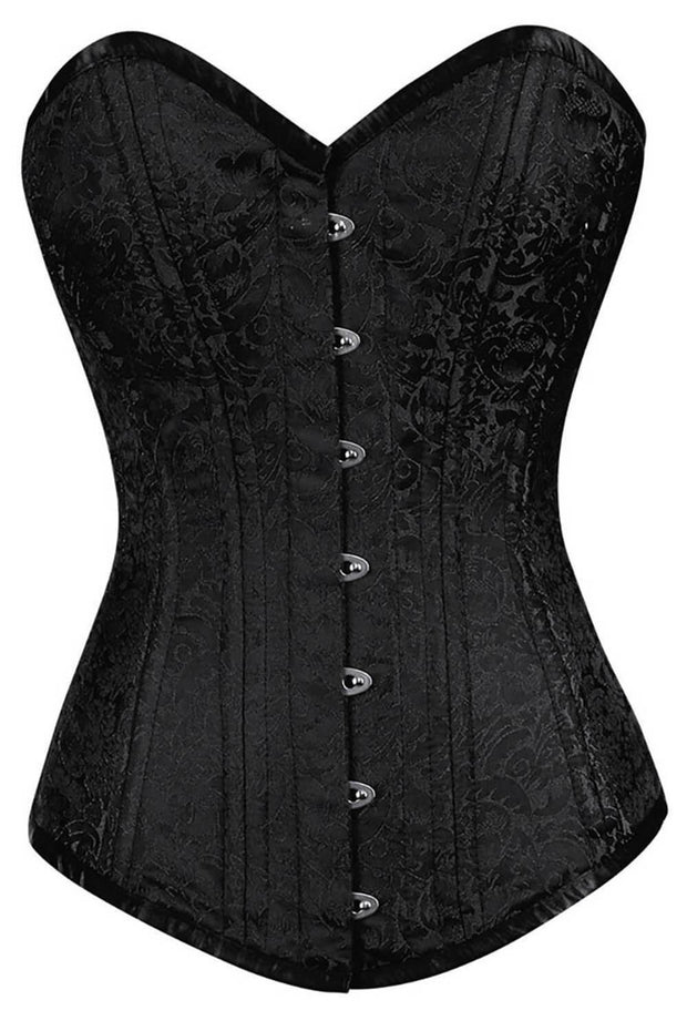 Black Overbust Corset, Waist Trainer at Low Price