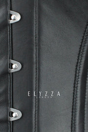 Waist Reducing Leather Overbust Corset (ELC-301)