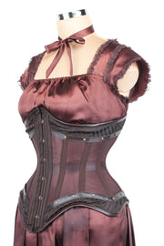 Mesh with Brocade Steampunk Corset (501)