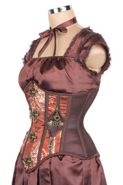 Steampunk Mesh with Printed Satin Corset (ELC-501)