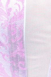 Mesh with Brocade Custom Made Waist Training Corset (ELC-701)