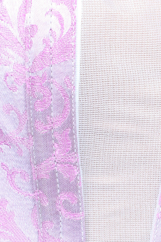 Mesh with Brocade Custom Made Waist Training Corset (ELC-701)