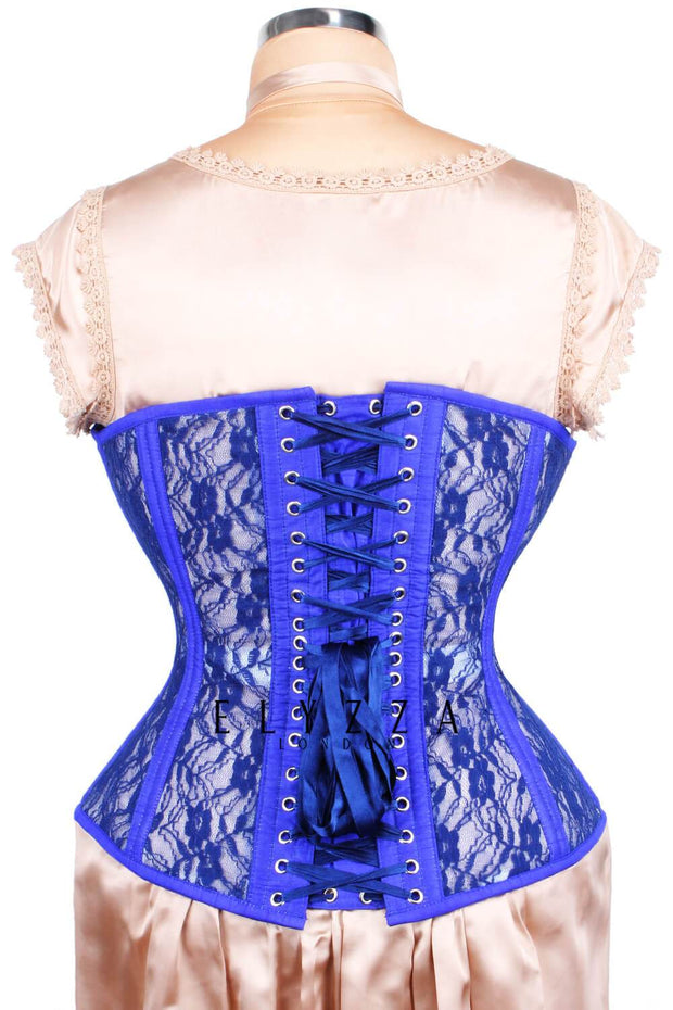 Mesh with Lace Overlay Waist Training Corset (ELC-701)