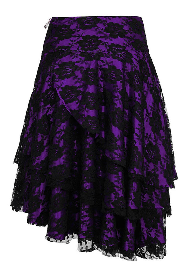 Anushka Custom Made Gothic Lace Overlay Skirt