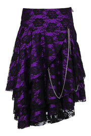 Anushka Custom Made Gothic Lace Overlay Skirt