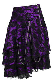 Anushka Gothic Lace Overlay Skirt
