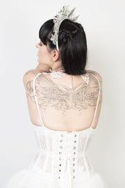 Underbust Waspie Mesh with Lace Corset