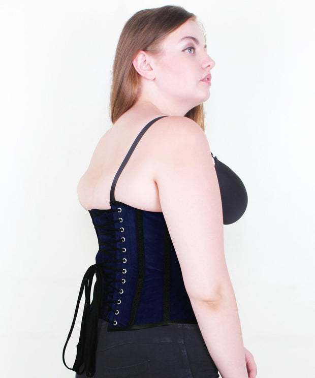 SOLD OUT - Gracyn Gothic Underbust Corset in Velvet & Lace