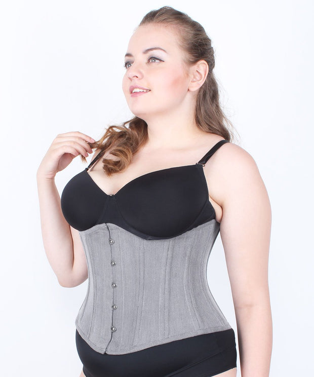 SOLD OUT - Kynleigh Cotton Herringbone Waist Training Corset