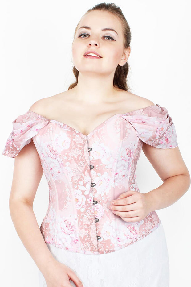 Combo Deal Overbust Printed Corset with Dress