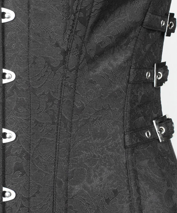 Haylie Gothic Brocade Black Corset