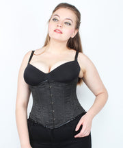 SOLD OUT - Annesley Black Brocade Underbust Corset
