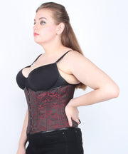 SOLD OUT - Alura Maroon Brocade Underbust Corset