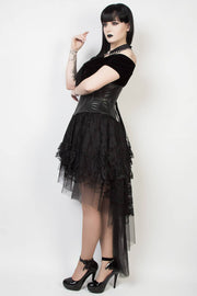 Kirby Black Lace Gothic Skirt