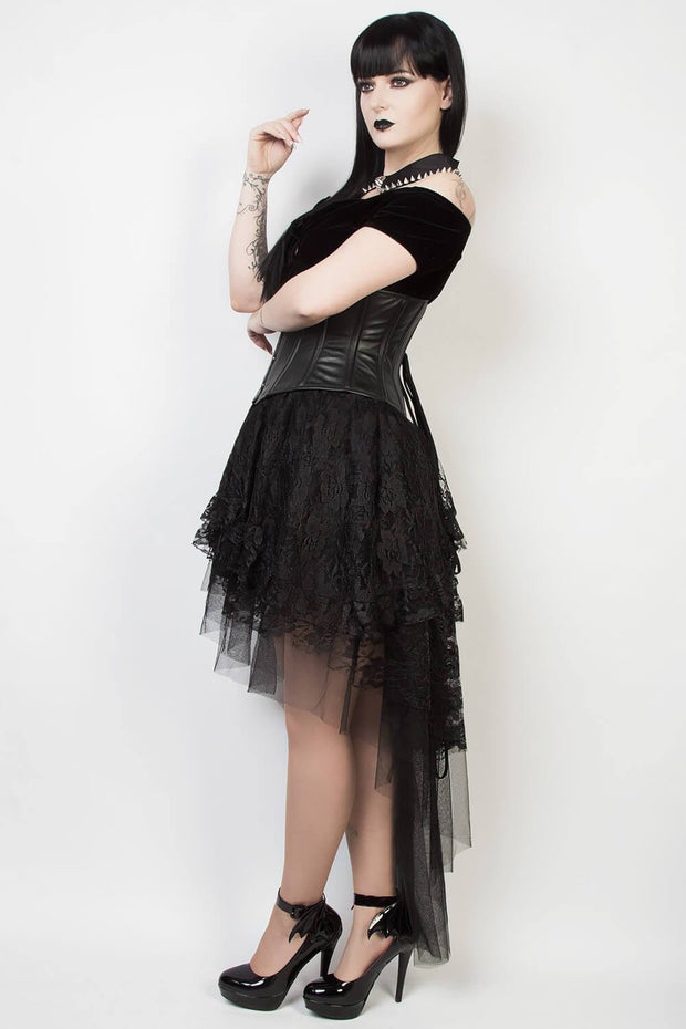 Kirby Custom Made Black Lace Gothic Skirt