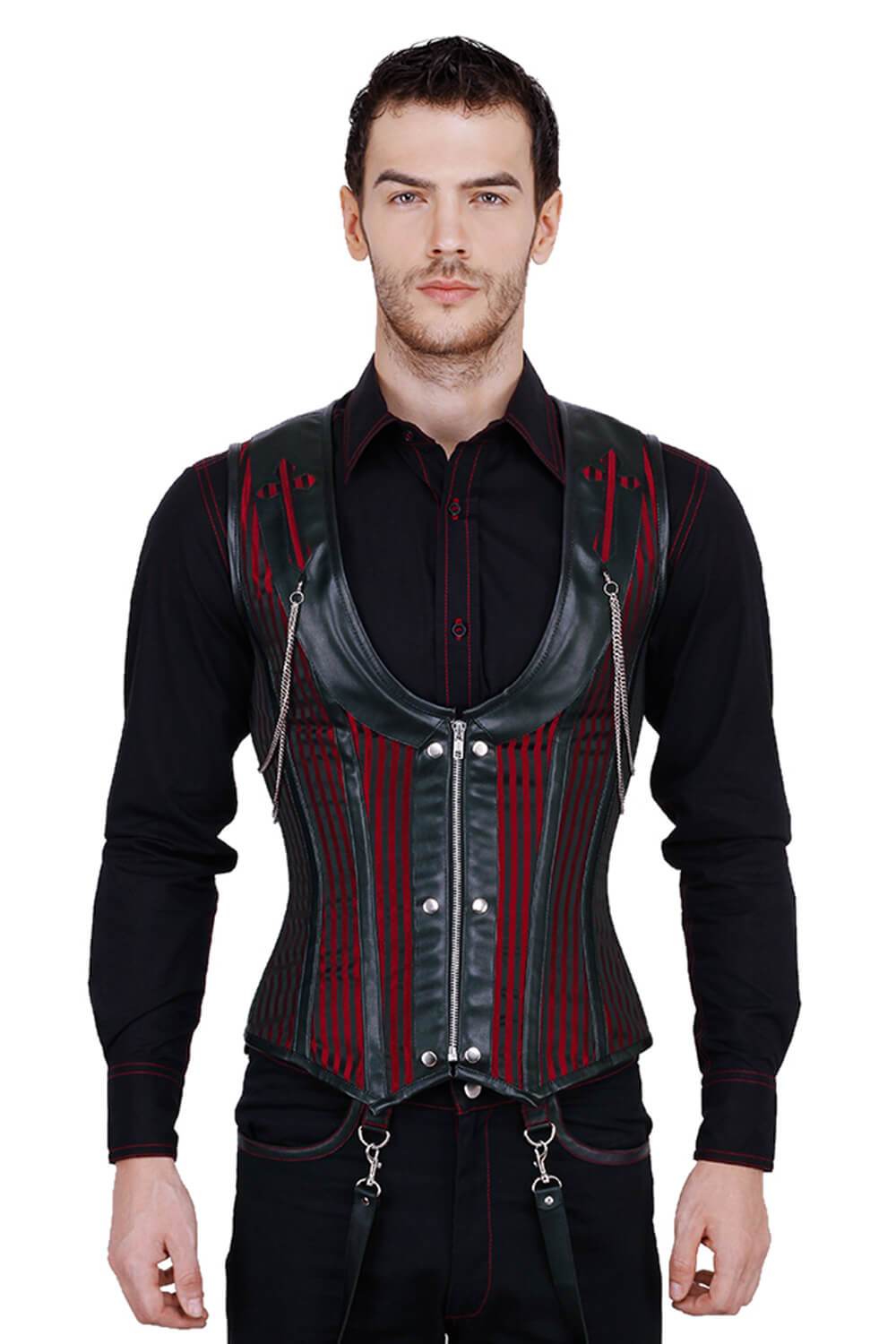 Alaric Steel Boned Gothic Men’s Corset