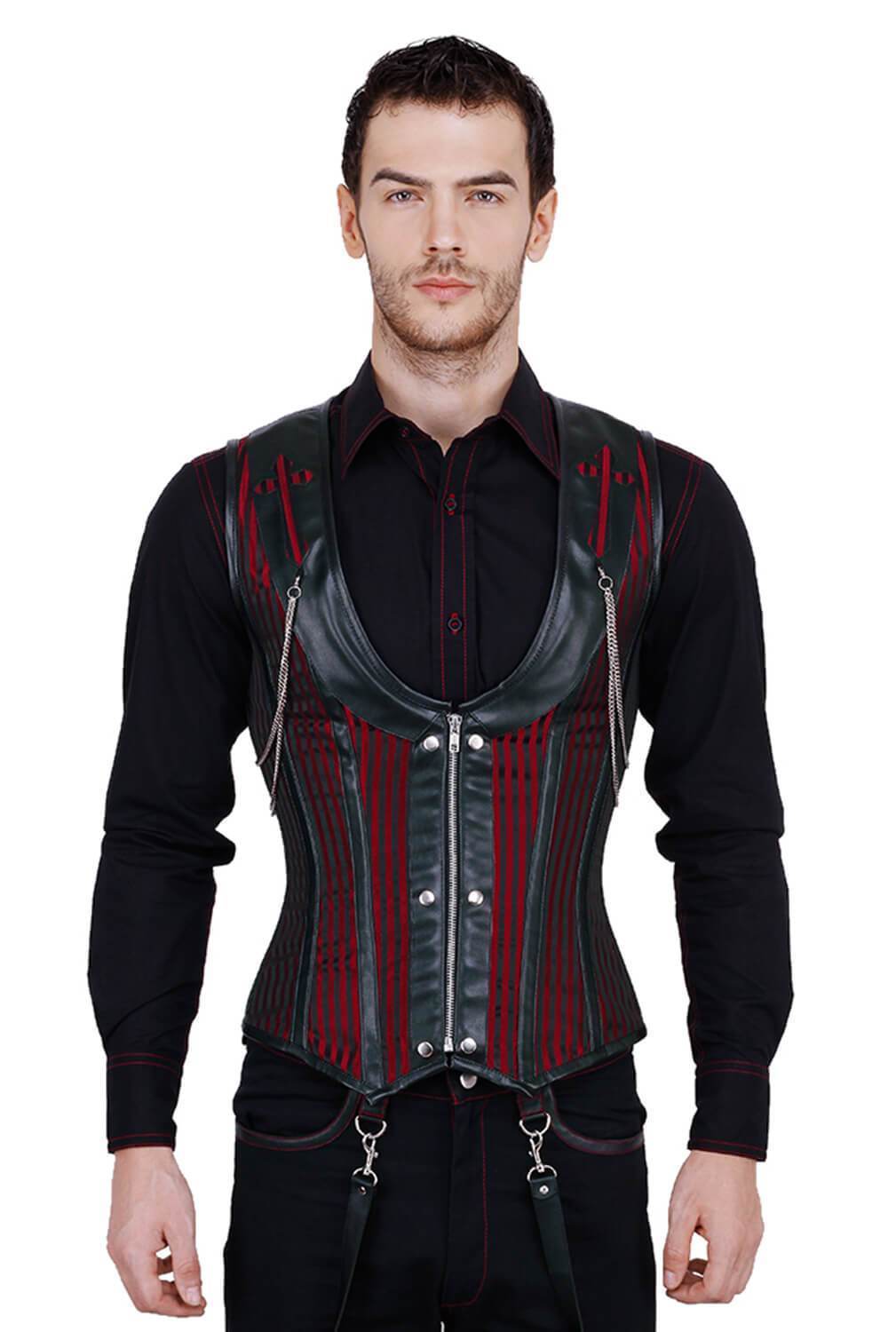 Alaric Custom Made Steel Boned Gothic Men’s Corset