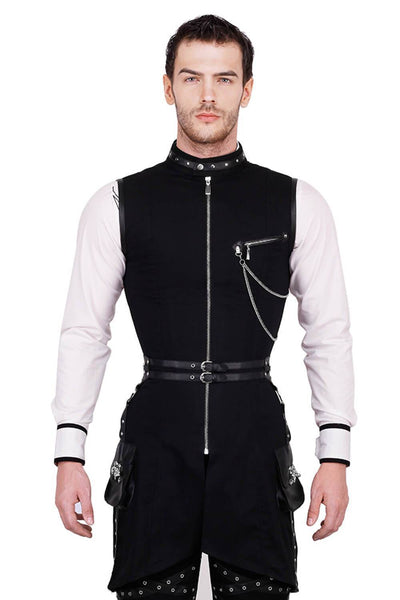Azrael Custom Made Cotton Gothic Men's Overchest Corset