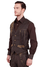 Keifer Custom Made Steampunk Embroidered Men's Waist Coat