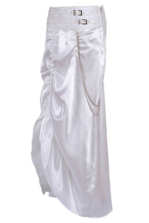 Sheridan Custom Made White Bustle Skirt
