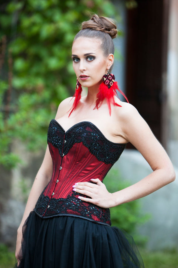 Brys Lace Overlay Overbust Couture Corset