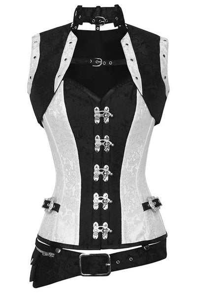 Gary Steampunk Overbust Corset with Shrug
