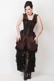 Farrell Brown Victorian Inspired Dress