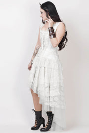 Rayyan Custom Made Victorian Inspired White Corset Dress