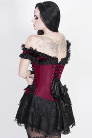 Ferdie Custom Made Magenta Halter Burlesque Corset Dress