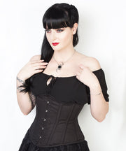 SOLD OUT - Waist Shaper Cotton Corset in Black