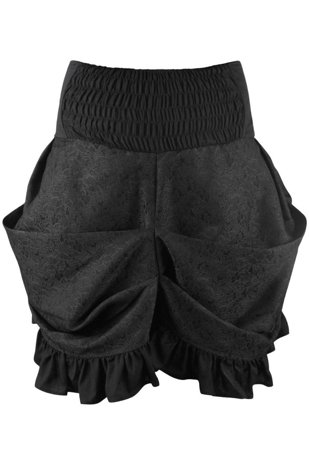 Gytha Gothic Black Brocade Skirt