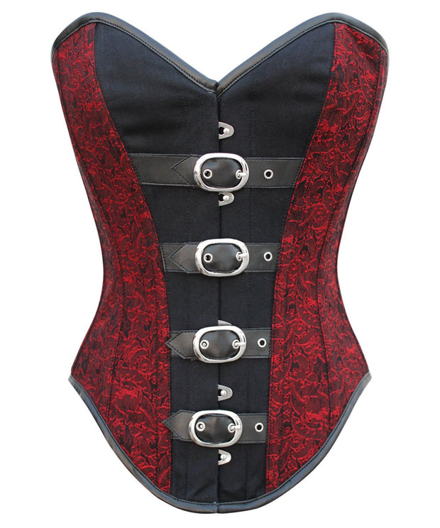 Instant Shape Gothic Buckle Up Overbust Corset