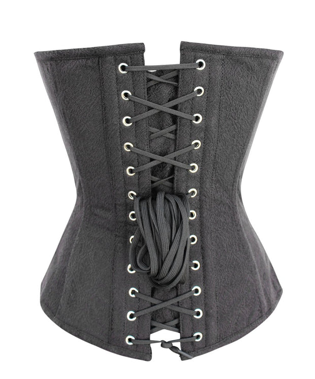 SOLD OUT - Ouida Black Brocade Overbust Corset