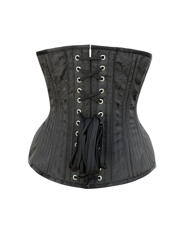 SOLD OUT - Padget Black Brocade Curvy Waist Training Corset
