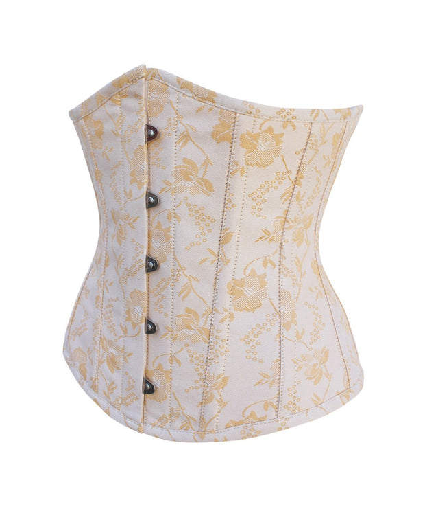 SOLD OUT - Peaches Steel Boned Brocade Underbust Corset