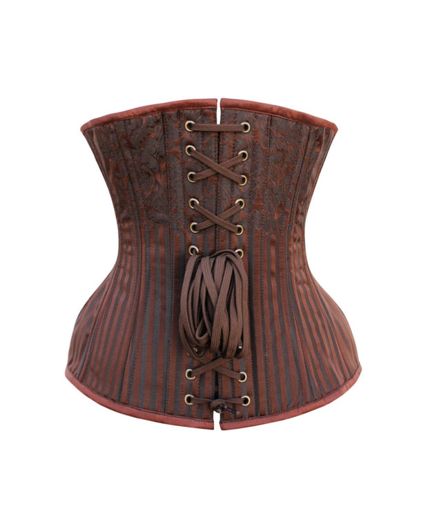 SOLD OUT - Curvy Waist Training Steampunk Brown Corset