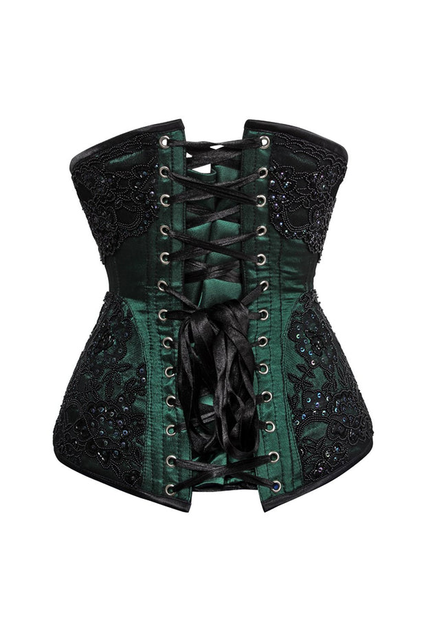 Calico Waist Trainer Lace Overlay Couture Corset