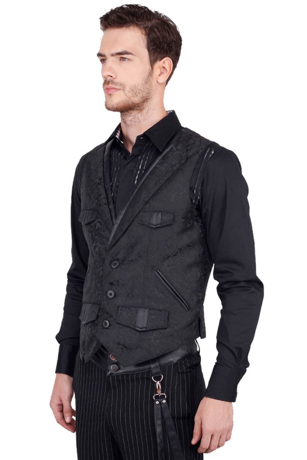 Coder Custom Made Gothic Men's Waist Coat