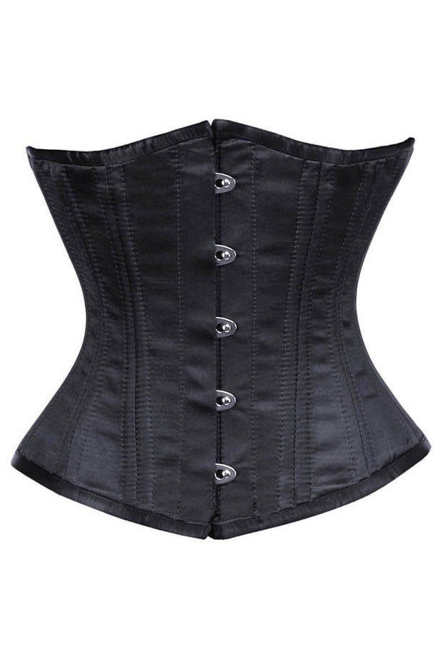 This Waist Trainer and Black Satin Corset is our Best Seller Style